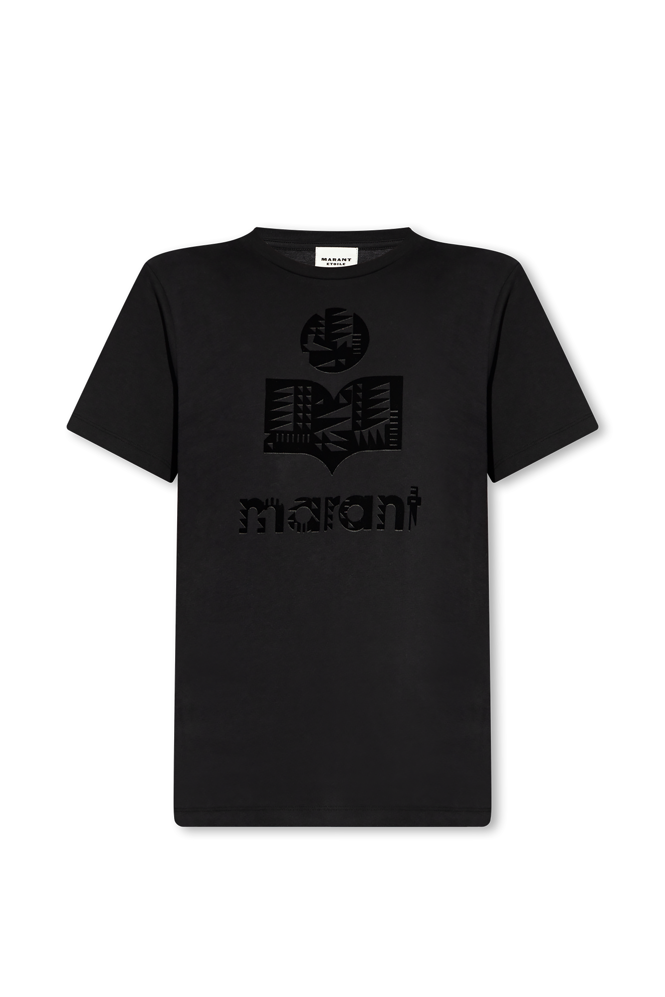 Marant コンパスTシャツ Black 'Zewel' T - Compass logo-patch crew-neck sweatshirt
